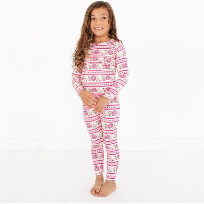 Bamboo Toddler Pajama Set, Pomegranate Soiree