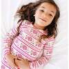 Bamboo Toddler Pajama Set, Pomegranate Soiree - Pajamas - 3 - thumbnail