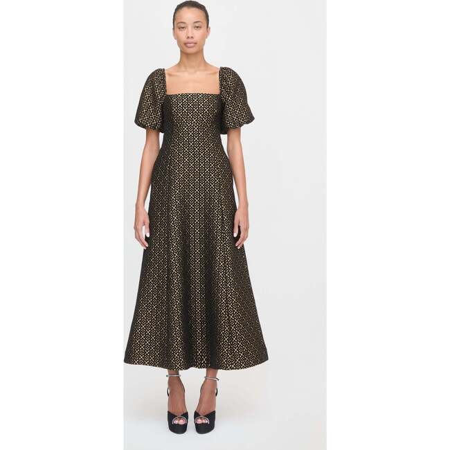 The Matilda Dress, Metallic Brocade