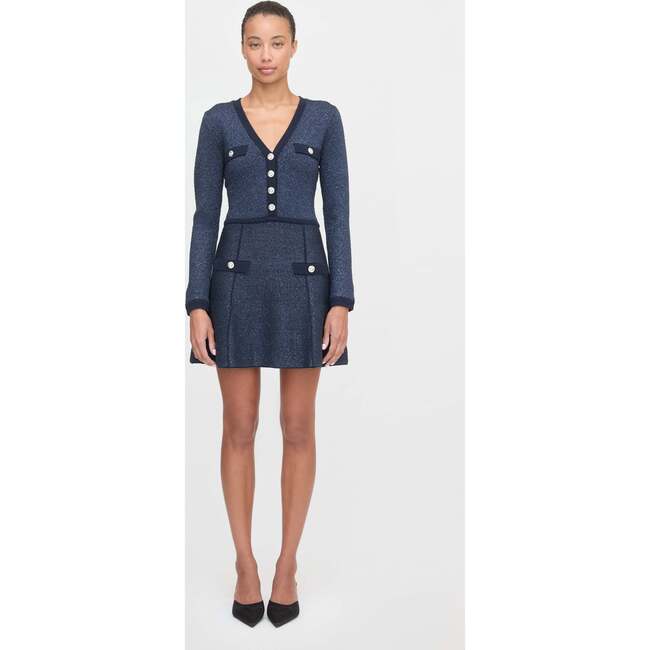 The Lana Dress, Navy Sequin - Dresses - 3