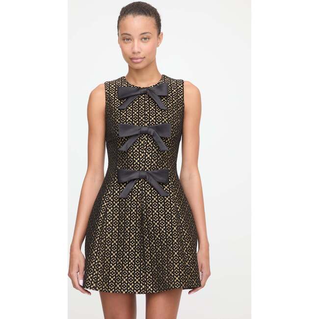 The Blythe Dress, Metallic Brocade - Dresses - 2
