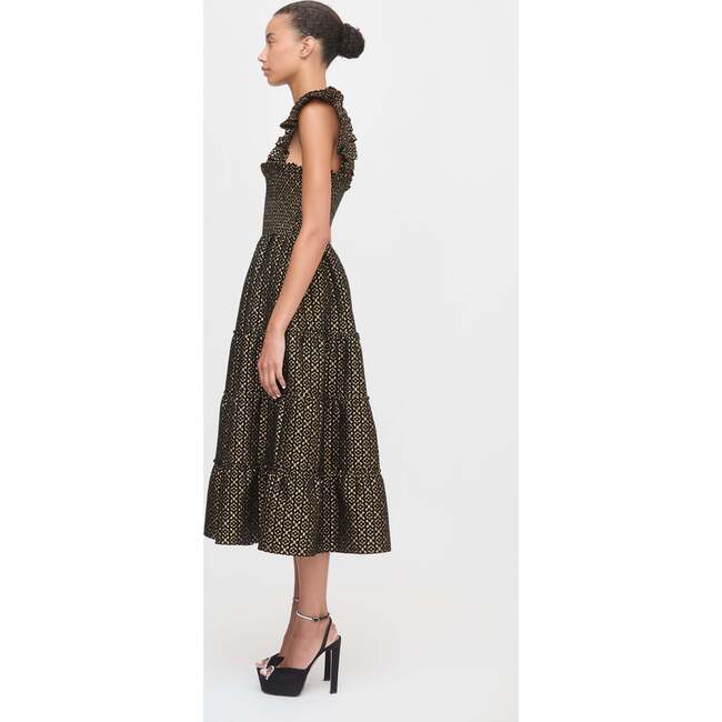 The Ellie Nap Dress, Metallic Brocade - Dresses - 4