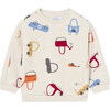 Younger Boys Ivory Sweatshirt, Beige - Sweatshirts - 1 - thumbnail