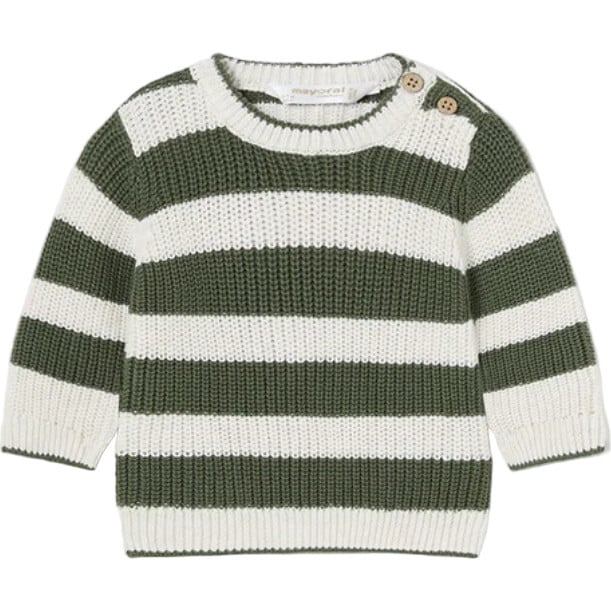 Striped Forest Sweater, Olive