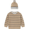 Sweater And Hat, Beige - Sweaters - 1 - thumbnail