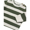 Striped Forest Sweater, Olive - Sweaters - 2