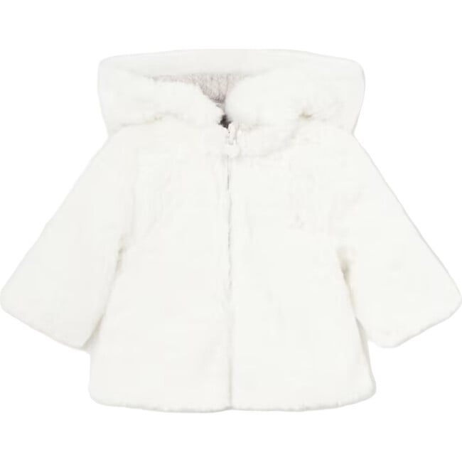 Newborn Girl Reversible jacket, Beige