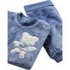 Newborn Faux Fur Sweater and Pants Set, Blue - Mixed Apparel Set - 2