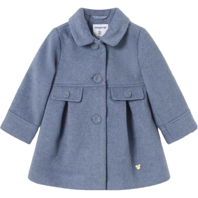 Baby Wool Coat Ocean, Blue