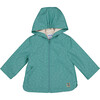 Baby Waterproof Raincoat, Green - Raincoats - 1 - thumbnail