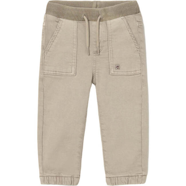 Baby Twill Joggers, Beige