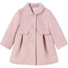 Baby Wool Coat Petal, Pink - Coats - 1 - thumbnail