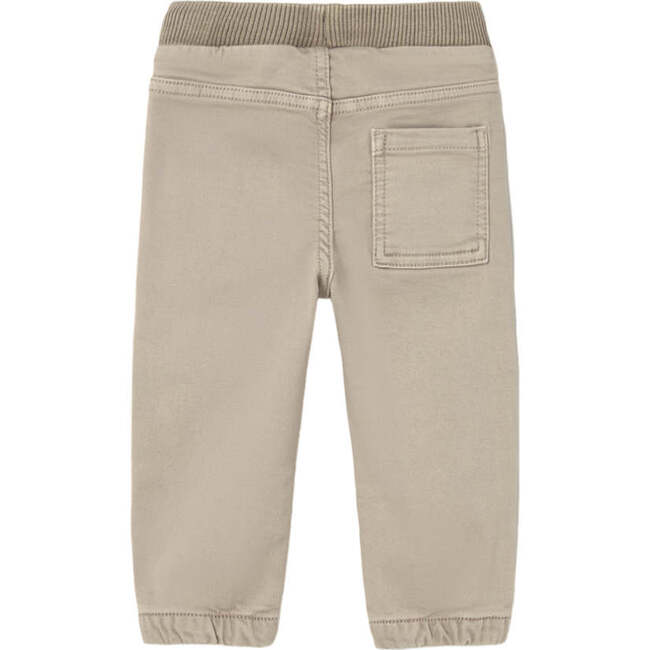Baby Twill Joggers, Beige - Pants - 2