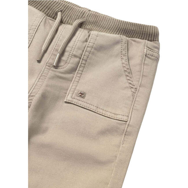 Baby Twill Joggers, Beige - Pants - 3