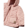 Baby Quilted Heart Jacket, Pink - Jackets - 3