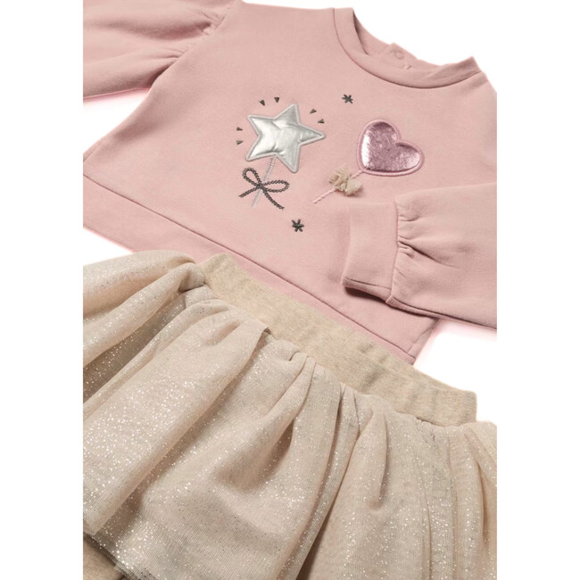 Baby Jumper and Tutu Leggings Set, Pink - Mixed Apparel Set - 2