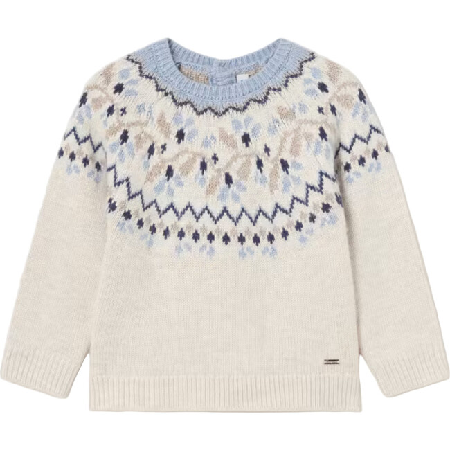 Baby Jacquard Jumper, Cream