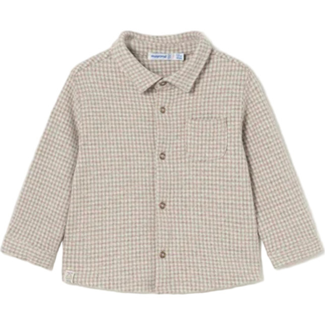 Baby Jacquard Overshirt, Beige