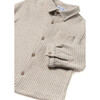 Baby Jacquard Overshirt, Beige - Button Downs - 2