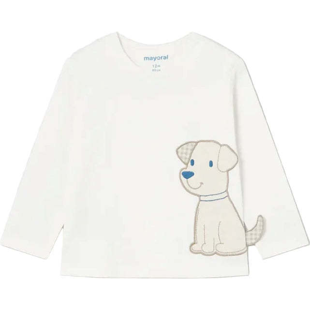 Baby Interactive Puppy T-Shirt, White