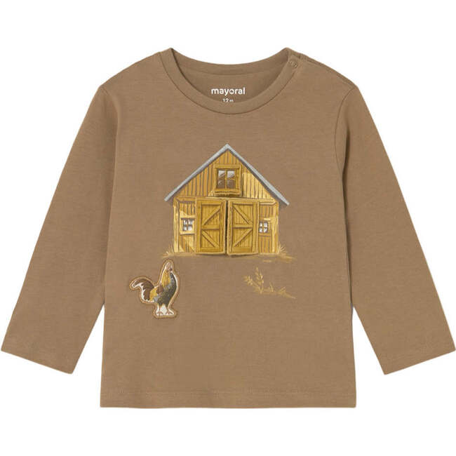 Baby Interactive Farm T-Shirt, Brown