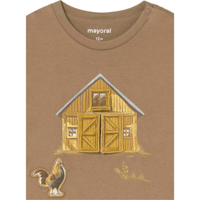 Baby Interactive Farm T-Shirt, Brown - T-Shirts - 3