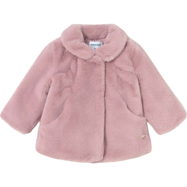 Baby Faux Fur Coat, Pink