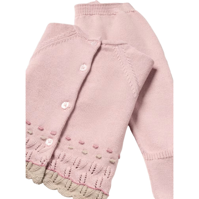 Newborn 3 Piece Knit Set, Pink - Mixed Apparel Set - 2