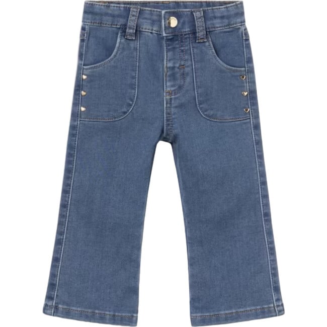 Long Flared Jeans Baby, Blue Denim