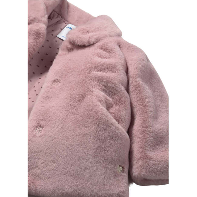 Baby Faux Fur Coat, Pink - Faux Fur Coats - 3