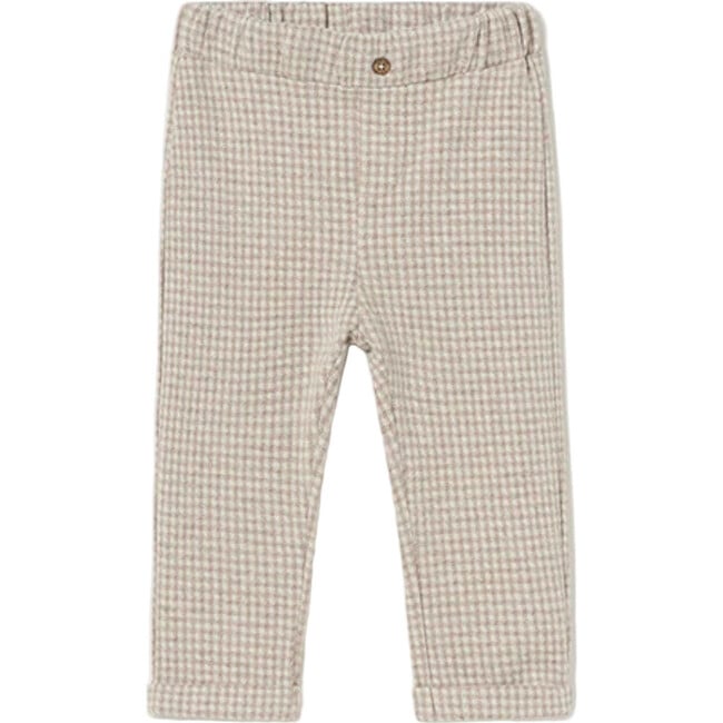 Jacquard Trousers, Beige