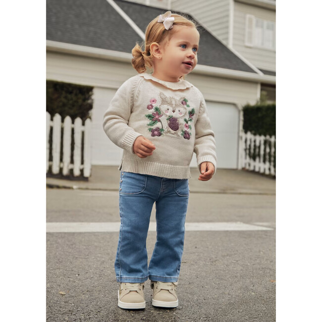 Long Flared Jeans Baby, Blue Denim - Jeans - 3
