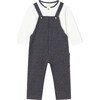 Baby Dungarees and T-Shirt, Navy - Mixed Apparel Set - 1 - thumbnail