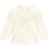 Baby Basic Heart T-Shirt, Ivory - T-Shirts - 1 - thumbnail