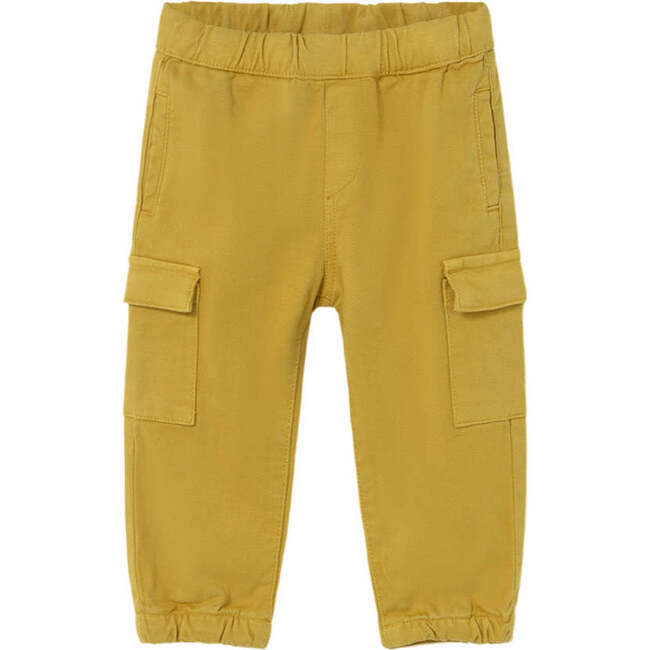 Baby Cargo Pants with Pockets, Mustard