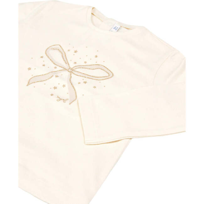 Baby Basic Heart T-Shirt, Ivory - T-Shirts - 3