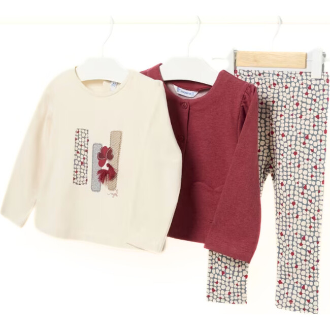 3 Piece Set Tomato Heather, Red