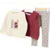 3 Piece Set Tomato Heather, Red - Mixed Apparel Set - 1 - thumbnail