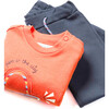 Baby 2 Piece Car Tracksuit, Orange - Mixed Apparel Set - 2