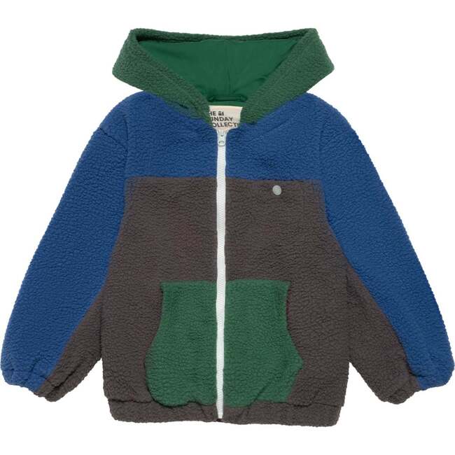 Polar Fleece Zip Up in Blue Note