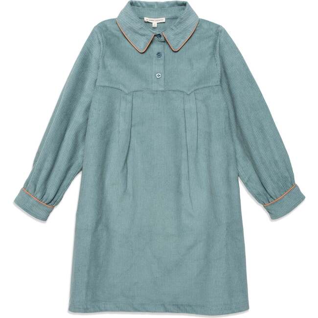 Shirtdress in Teal Tambourine Corduroy