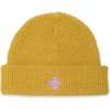 Organic Waffle Knit Beanie in Brass Yellow - Hats - 1 - thumbnail