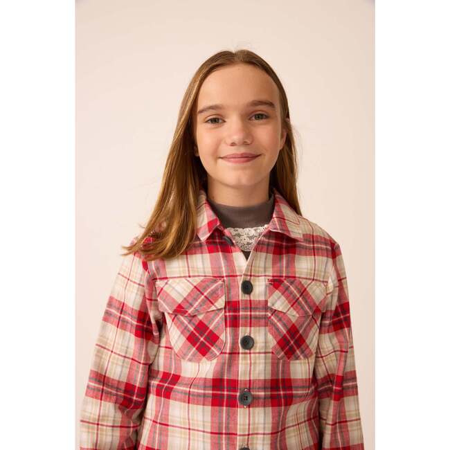 Flannel Shirt in Jazzberry Plaid - Button Downs - 3