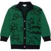 Collared Classroom Cardigan with Intarsia - Cardigans - 1 - thumbnail