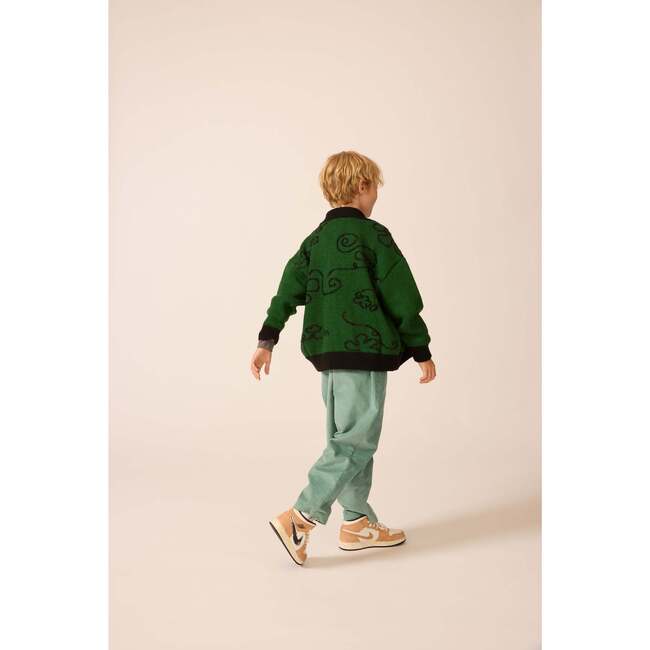 Collared Classroom Cardigan with Intarsia - Cardigans - 3