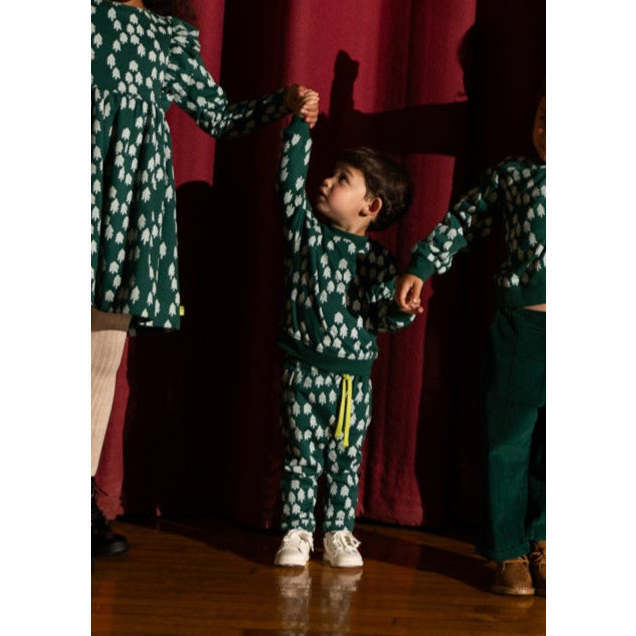 Recycled Cotton Snowy Pine Jogger, Green - Pants - 3