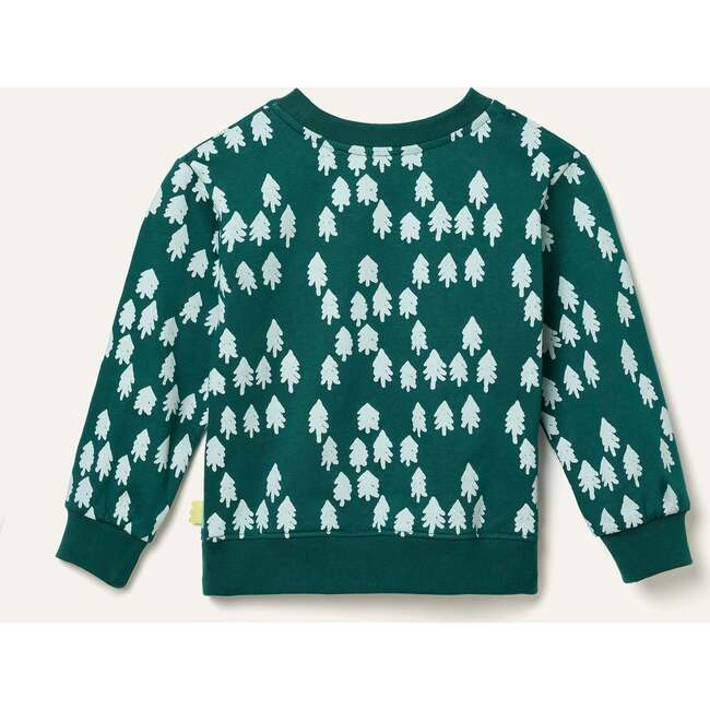 Recycled Cotton Snowy Pine Sweatshirt, Green - Sweatshirts - 2