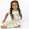 Explore Florida Bamboo Short Sleeve Kids Pajama Pants Set Beige/Multi - Pajamas - 2