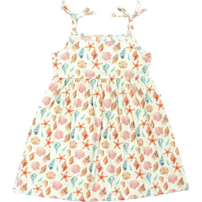Sandy Seashells Bamboo Sundress Beige/Multi