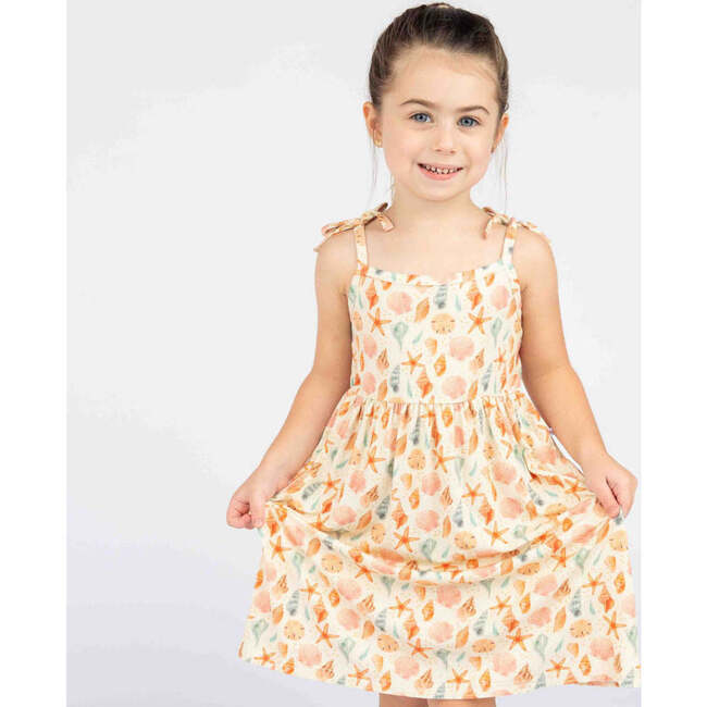 Sandy Seashells Bamboo Sundress Beige/Multi - Dresses - 2